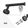 thumbnail image 3 of Emlimny Matte Black Toilet Paper Holder SUS304 Stainless Steel, Modern Round Tissue Roll Holders Wall Mount, Toilet Paper Roll Dispenser Bathroom 5 inch TP Holder for Kitchen Washroom, 3 of 6