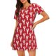 thumbnail image 1 of Disketp Cartoon Lobster para Camisón Corto de Manga Corta para Mujeres, Camisón Cómodo con Escote Redondo, Bonito y Confortable, 1 of 6