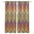 thumbnail image 2 of Ethnic Style Stripes Abstract Grommet Top Curtains for Living Room Bedroom Kitchen Window Treatments Home Deco, 2 of 5