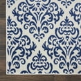 thumbnail image 4 of Nourison Grafix Modern Damask White/Blue 3'9" x 5'9" Area Rug, (4' x 6'), 4 of 8