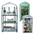 thumbnail image 4 of GLFILL 3 Tier Mini Compact Greenhouse PVC Cover Garden Grow House Plant Fruit Vegetable transparent, 4 of 7