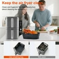 thumbnail image 3 of Shoreew Silicone Air Fryer Liners for Ninja SL400UK Non-Stick Baking Tray Reusable Air Fryer Basket Kitchen Cooking Accessory, 3 of 7