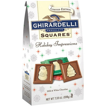 Ghirardelli Holiday Impressions Milk White Chocolate Squares, 7.33 Oz. Walmart.com Ghirardelli Holiday Impressions Milk White Chocolate Squares, 7.33 Oz. Walmart.com