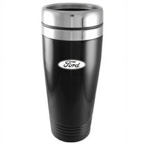 Ford Logo Black 16oz Stainless Steel Tumbler Travel Mug Official Licensed