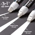 thumbnail image 4 of Chalkola Chalk Markers 10mm White 4-Pack Washable, 4 of 9