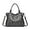 Light Grey, variant on Women PU Leather Solid Color Shoulder Bag with Zipper Vintage Motorcycle Shoulder Bag Adjustable Strap Retro Punk Crossbody B