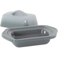 thumbnail image 3 of Chantal Mini Ceramic Butter Dish, Fade Grey, 3 of 3