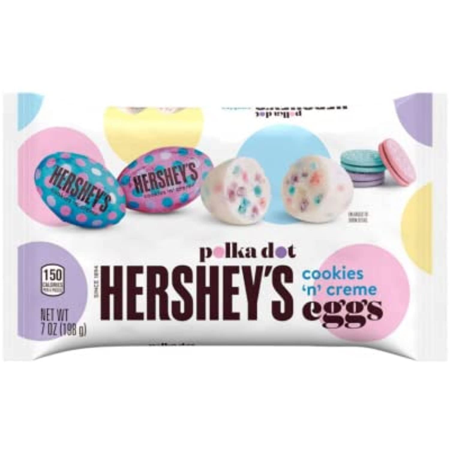Hersheys Polka Dot Cookies N Creme Eggs 7Oz (1)