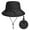 Black, variant on IC ICLOVER Waterproof Bucket Hat for Women and Men - UV Protection Beach Sun Hat Fishing Safari Boonie Packable Hat - Light Gray