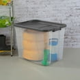thumbnail image 4 of Sterilite 108 Qt Clear Stacker Storage Container w/ Latching Lid, 16 Pack, 4 of 8