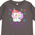 thumbnail image 4 of Inktastic My Auntie Loves Me- cute unicorn Boys or Girls Long Sleeve Toddler T-Shirt, 4 of 5