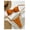 Orange, variant on Black lace-up shell accessory exquisite deep V bikini for casual vacation beachwear for women