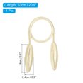 thumbnail image 2 of Unique Bargains Creative Curtain Tiebacks Clips Decorative Window Drape Twist Tie Backs, Beige 4 Pack, 2 of 6