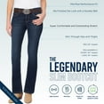 thumbnail image 5 of WallFlower Women's Legendary Slim Bootcut Mid-Rise Belted Insta Stretch Juniors Jeans (Standard and Plus), 5 of 6