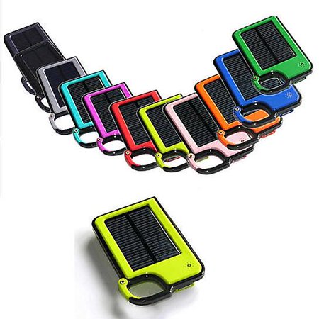Clip-on Tag Along Solar Charger For Your Smartphone - Color: White