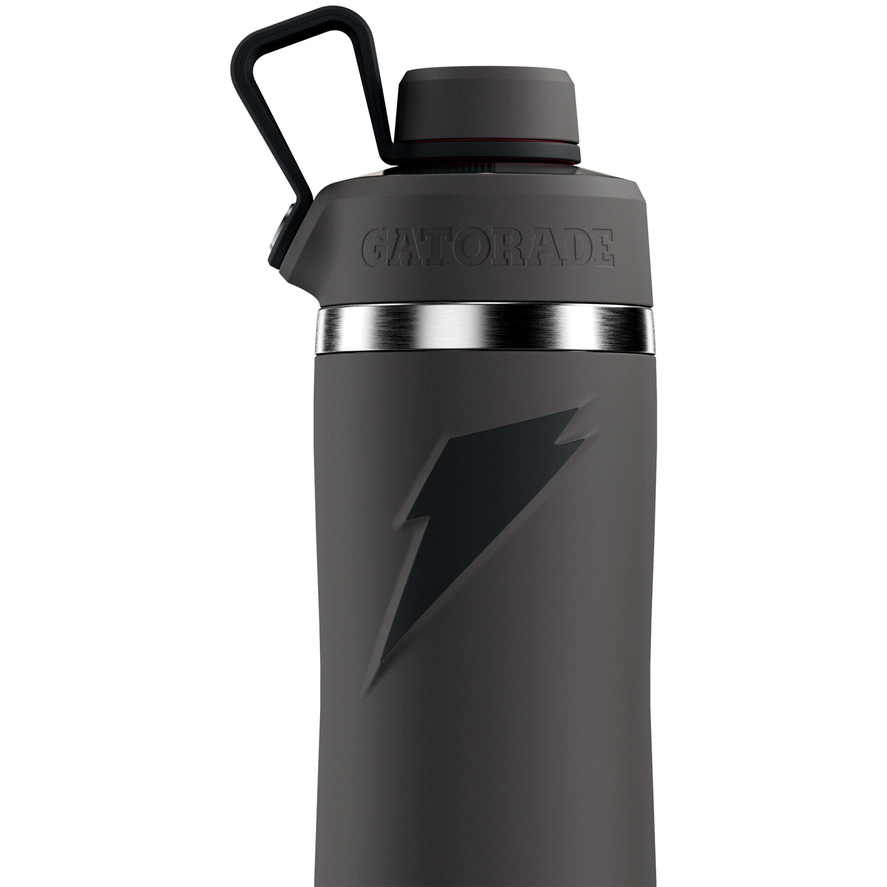 Gatorade 'Overtime' 22oz Stainless Steel Water Bottle, Twist Cap, Graphite