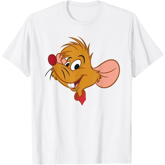Cinderella Jaq the Mouse Big Face Sidekick DTG Print Unisex T-Shirt