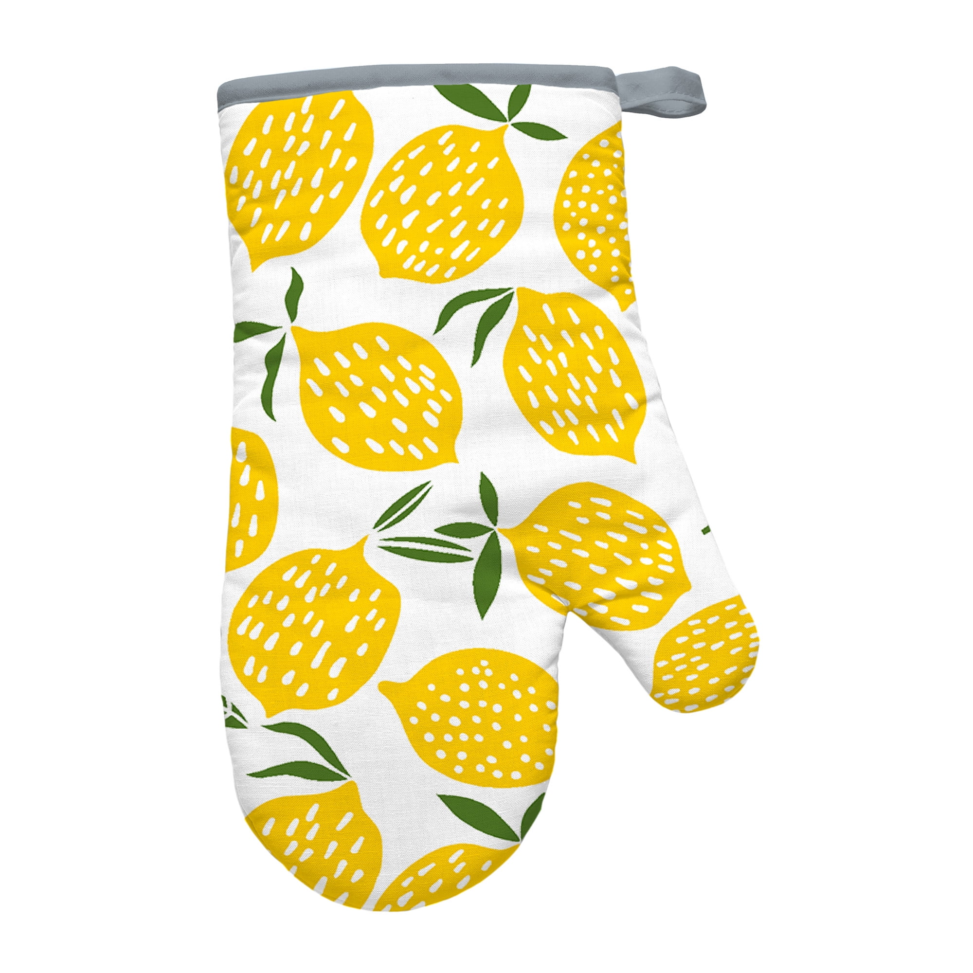 Mainstays Cotton Kitchen Textile Set Lemon Toss 5 Piece Walmart Com Walmart Com