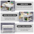 thumbnail image 5 of MLINS  Mini White Wooden Table Small Computer Desk Home Furniture Work Office, 5 of 8