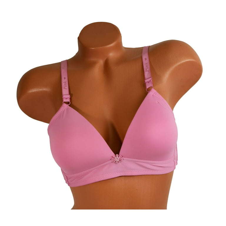 Women Bras 6 pack of Basic No Wire Free Wireless Bra B cup C cup Size 34B  (S6319)