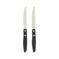 thumbnail image 2 of GoodCook 2-Piece Serrated Blade Steak Knife Set, Black/Silver, 2 of 5