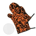 thumbnail image 2 of LAKIMCT Abstract Halloween Print Oven Mitts and Pot Holders Sets Non-Slip Potholders Heat Resistant Oven Gloves for Kitchen Baking Cooking BBQ, 4-Piece Set, 2 of 9
