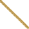 thumbnail image 2 of 14K Solid Yellow Gold 0.65mm Spiga Wheat Link Chain Necklace, 2 of 5
