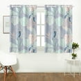thumbnail image 2 of MKHERT Bird Flower Window Curtain Kitchen Curtain 26x39 inch,Two Piece, 2 of 3