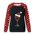 thumbnail image 4 of Generics Hauts pour Femmes Tendance, Mode de Noël Camouflage Imprimé Col Rond Épaule Sweat à Manches Longues, 4 of 4