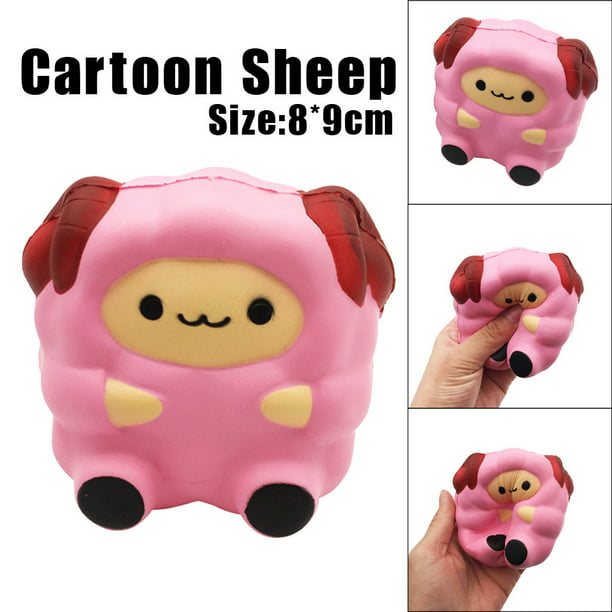 Cartoon Cute Sheep Slow Rising Cream Scented Decompression Toy Cure - Walmart.com