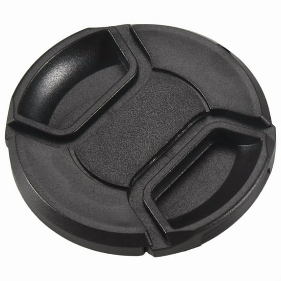 Black 62mm Center Pinch Design Front Lens Cap Cover