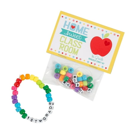 Fun Express Better Together First Grade Bracelet Handout Craft Kit - Makes 12