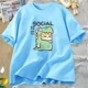 thumbnail image 3 of Camisetas de dinosaurio y gato, divertidas camisetas de algodón de manga corta para mujer y hombre, camisetas casuales de verano con cuello redondo, camisetas gráficas Harajuku, ropa de calle, 3 of 5