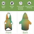 thumbnail image 6 of Honeii Orange To Teal Gradient Print Small Dog Hoodies Pet Hooded Sweatshirts Fall Winter Puppy Cat Sweaters Warm Clothes for Small Dogs Outfits Costume-Large, 6 of 7
