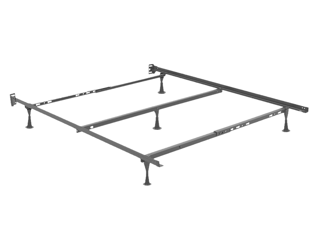Adjustable Metal Bed Frame, King Metal Bed Frame Center Support