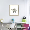 thumbnail image 3 of Stupell Industries Eclectic Meet The Stegosaurus Gold Floating Frame Canvas Art, 25 x 31, by Christine Simpson Art, 3 of 7