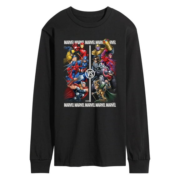 Marvel - Heroes Vs Villains - Men's Long Sleeve Graphic T-Shirt