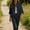Navy, variant on HOMBOM Womens Button down Shirts Summer Cardigan Cotton Linen Light Blue Solid 3/4 Sleeve Dressy Casual Blouse for Ladies Lapel