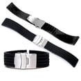 thumbnail image 5 of Wuffmeow Silicone Rubber Watch Strap Waterproof Band Deployment Buckle 18/ 20/22/24mm, 5 of 6