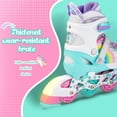 thumbnail image 4 of Patines en línea SULIFEEL Rainbow Unicorn para niños, 4 tallas, iluminados, 4 of 8