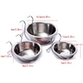 thumbnail image 3 of Qyaukm Kennel Water Bowl Hanging,Stainless Steel Puppy Bowls for Small Dog Cage,Kennel, Crate, Dog Crate Water Bowl Dish Feeder Food Holder No Spill - M Size, 3 of 8