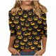 thumbnail image 2 of Ailaofu 3/4 Length Sleeve Women Tops Crew Neck Blouses Dressy Casual Summer T Shirts Loose Fit Business Work Clothes, 2 of 4