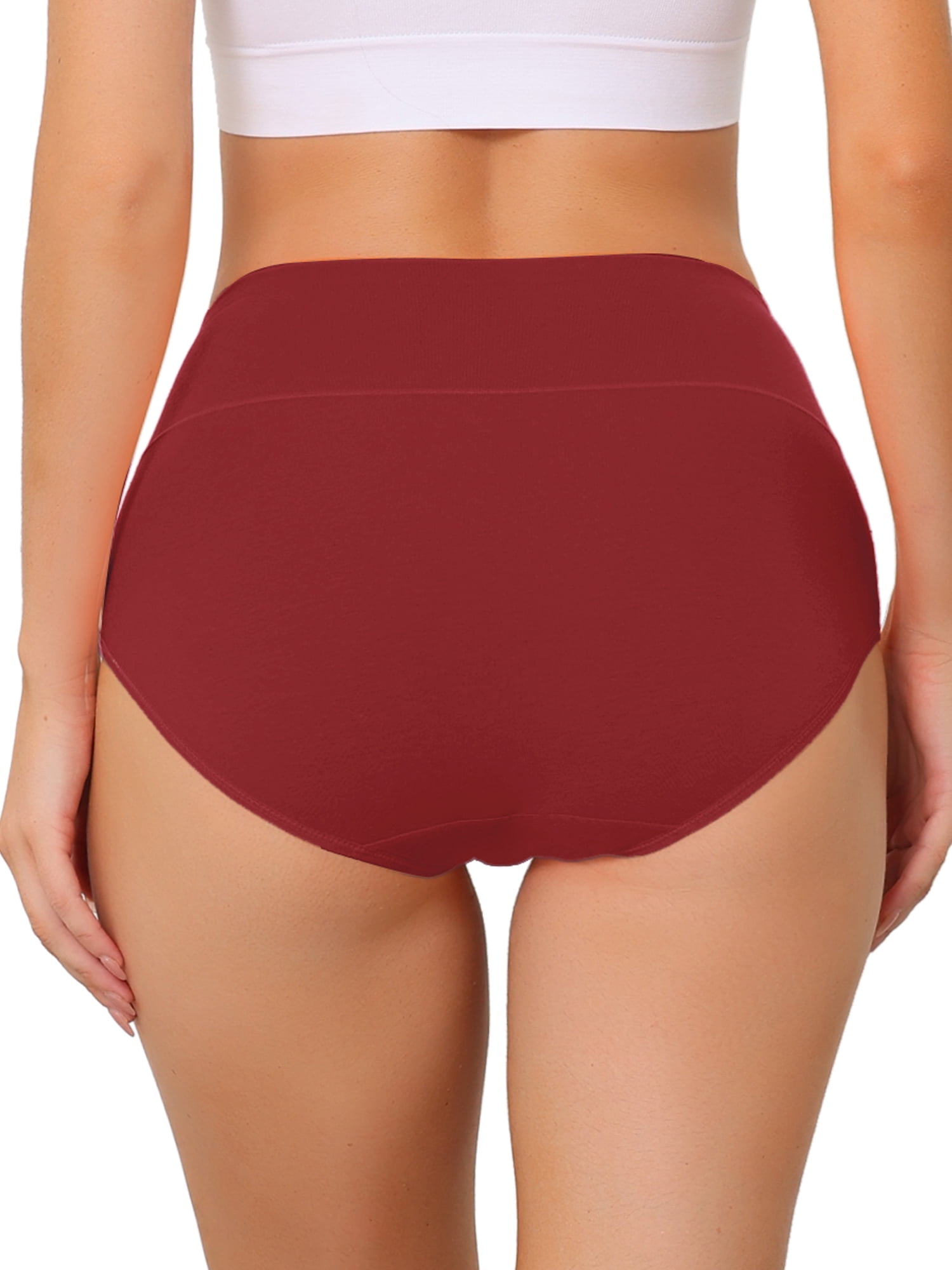 DARING DIVA Women's High Waist Available In Plus Size Underpants M Burgundy