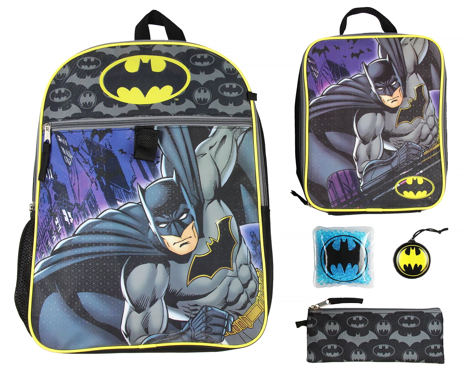 Justice League 16 Backpack with Lunch Box Combo 