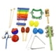 thumbnail image 2 of Juego de Juguetes Educativos Orff 9 Tipos Pandereta Triángulo Instrumento Percusión Sunnimix Castañuelas Martillo de arena, 2 of 8