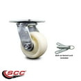 thumbnail image 2 of 4 Inch Nylon Swivel Caster with Ball Bearing and Swivel Lock Service Caster, 2 of 2