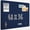 Dark Blue, variant on Bulletin Board, 24" x 36" Foldable Felt Notice Pin Board for Wall, Decorative CorkBoard Photo Display Board with Self-Adhesive Tape, Vision Board Cork Board Alternative with 25 Pushpins - Blue