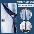 thumbnail image 1 of Magnetic Invisible Tie Clip Automatically Magnetic Invisible Tie Fixed Stainless Steel Shirt Tie Clips for Men Gifts, 1 of 9