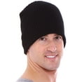 thumbnail image 2 of Simplicity Eco Beanie in Plain Solid Color for the Winter, Fleece Lined, 2 of 3