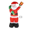 thumbnail image 2 of Papá Noel Inflable de Navidad, Decretacia Al Aire Libre Con Luz Led, Papá Noel de Pie Para Jardín, Fiesta de Césped, 2 of 7